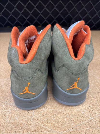 Air Jordan 5 Retro 'Olive' 2024 (Men 9) Used - No Box - Sneakers - Jawns on Fire Sneakers & Shoes