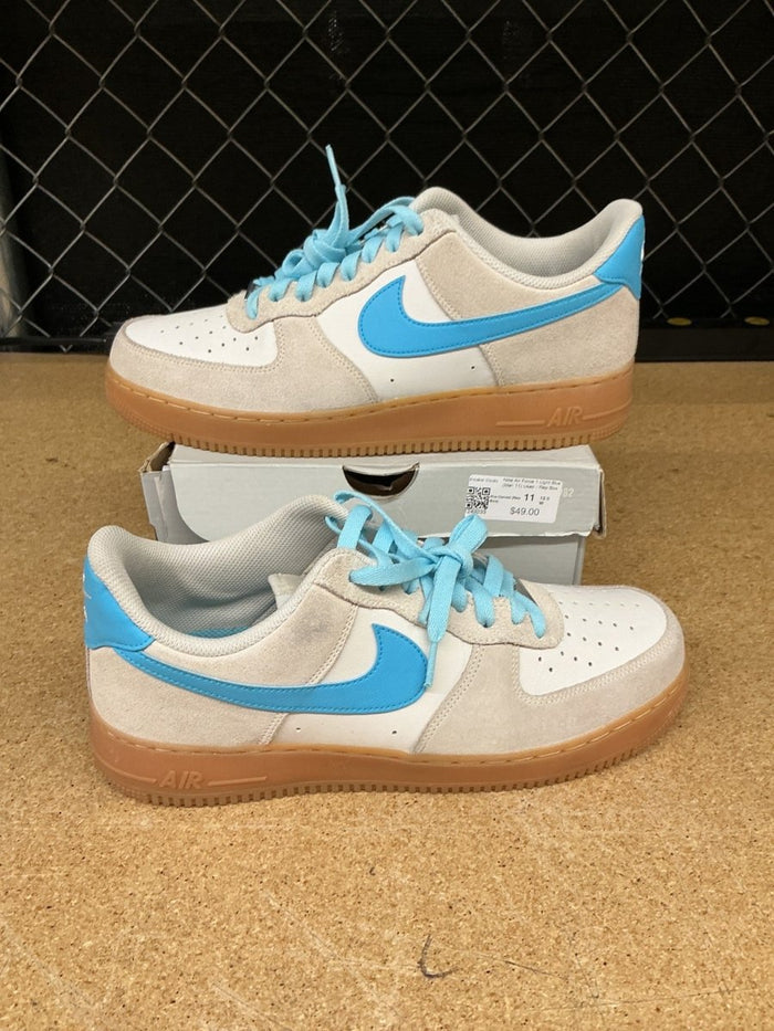 Nike Air Force 1 Light Blue Men 11 Used - Rep Box - Sneakers - Jawns on Fire Sneakers & Shoes