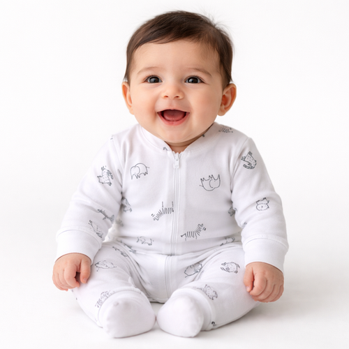 Animals Long Sleeve- Summer Romper