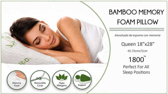 Bamboo Memory Foam Pillow