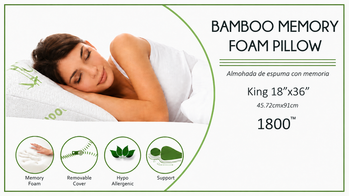 Bamboo Memory Foam Pillow