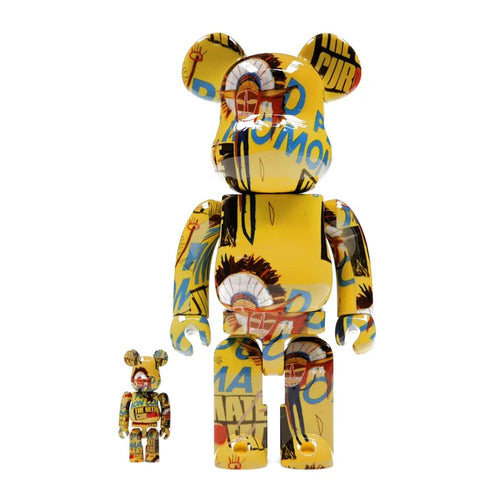 Bearbrick Andy Warhol x Jean-Michel Basquiat #3 100% & 400% Set
