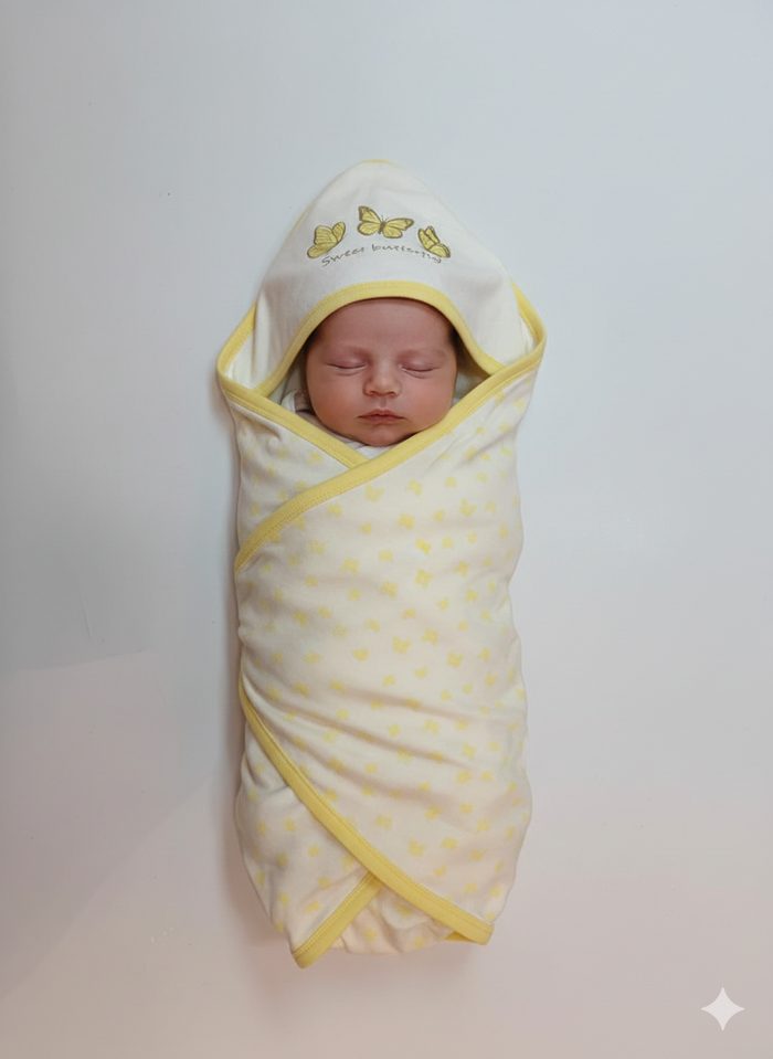 Butterfly  - Summer Blanket off white