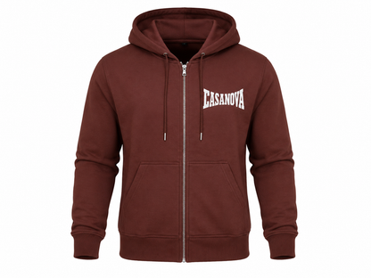 Casanova® Boxing Jacket - Full Zip Heavyweight Hoodie – Burgundy