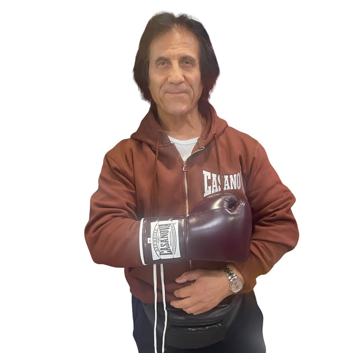 Casanova® Boxing Jacket - Full Zip Heavyweight Hoodie – Burgundy
