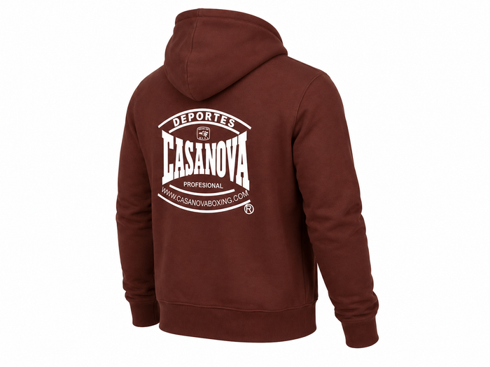 Casanova® Boxing Jacket - Full Zip Heavyweight Hoodie – Burgundy