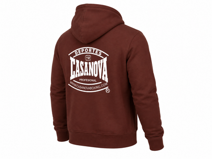 Casanova® Boxing Jacket - Full Zip Heavyweight Hoodie – Burgundy