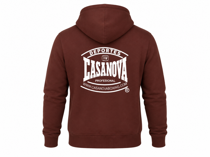 Casanova® Boxing Jacket - Full Zip Heavyweight Hoodie – Burgundy