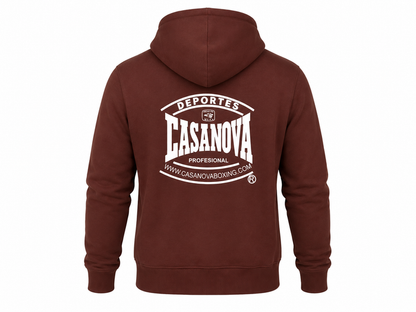 Casanova® Boxing Jacket - Full Zip Heavyweight Hoodie – Burgundy