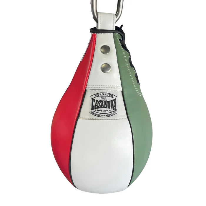 Casanova® Leather Speed Bag - Green, White & Red