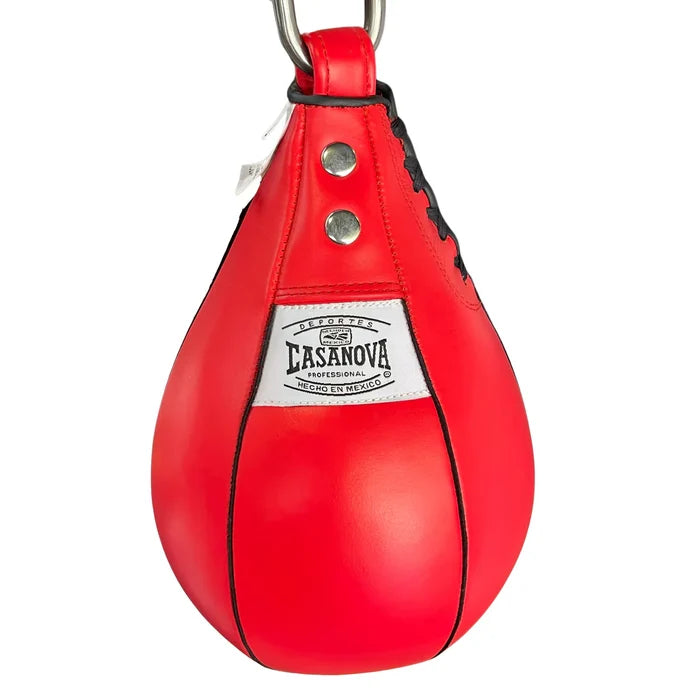 Casanova® Leather Speed Bag - Red & Black