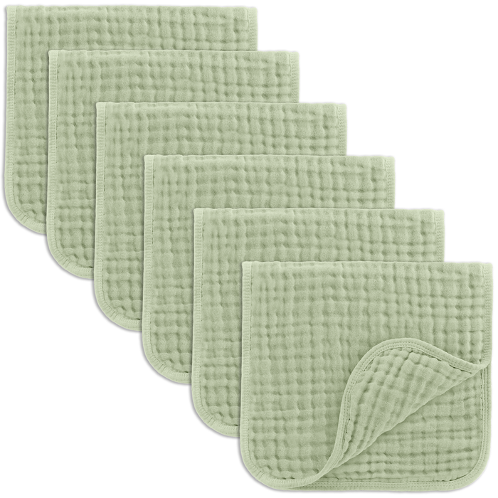 Comfy Cubs - Muslin Burp Cloths by Comfy Cubs - / Pack of 6-Giggles N Gear