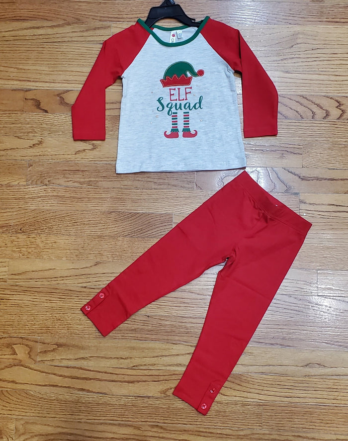 CR Sports Basic Red Leggings with Button Placket