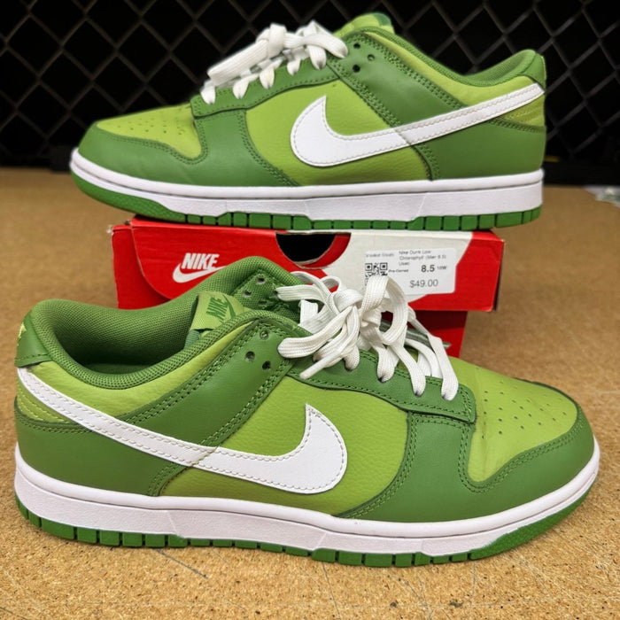 Nike Dunk Low 'Chlorophyll' Men 8.5 Used - Sneakers - Jawns on Fire Sneakers & Shoes