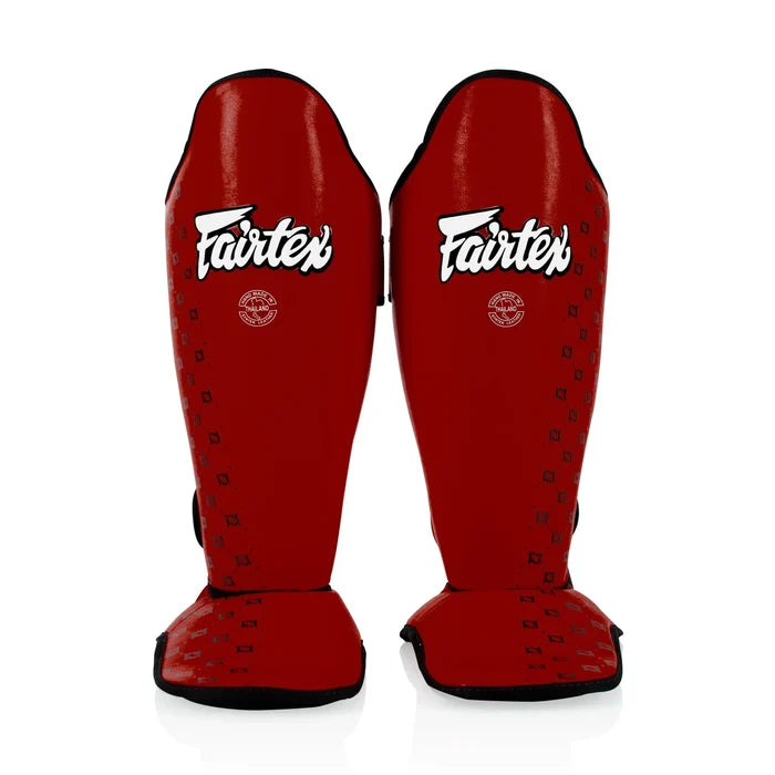 Fairtex® Shin Guards - SP5 Competition Muay Thai (Red)