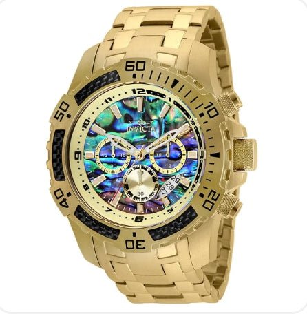 Invicta Pro Diver SCUBA Men's Watch w/ Abalone Dial - 51mm, Gold 25094 - Watches - Jawns on Fire Sneakers & Shoes