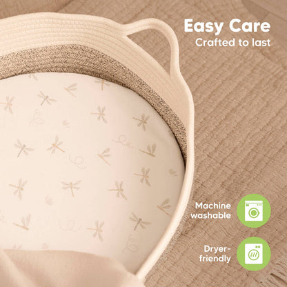 KeaBabies - Isla Bassinet Mattress Sheets Fitted for Baby Girls, Boys - Meadow-Giggles N Gear
