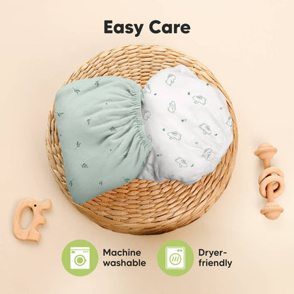 KeaBabies Isla Fitted Mini Crib Sheets, Pack and Play Sheet - Wildflower