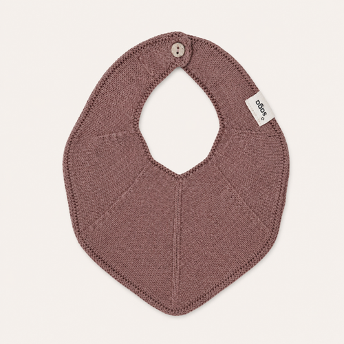 Knitted Baby Bib - Clove