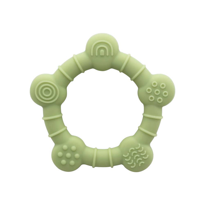 Marlowe and Sage LLC - Rainbow Wheel Teether - Matcha-Giggles N Gear