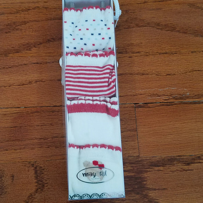Mayoral 4pk girls red socks box set