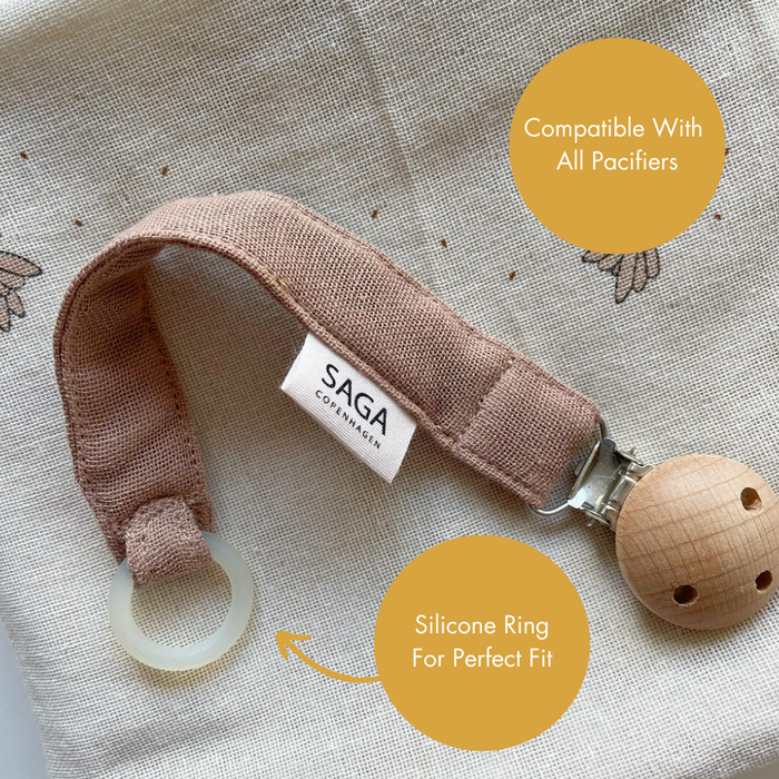 Pacifier Clip - Pala - Clay