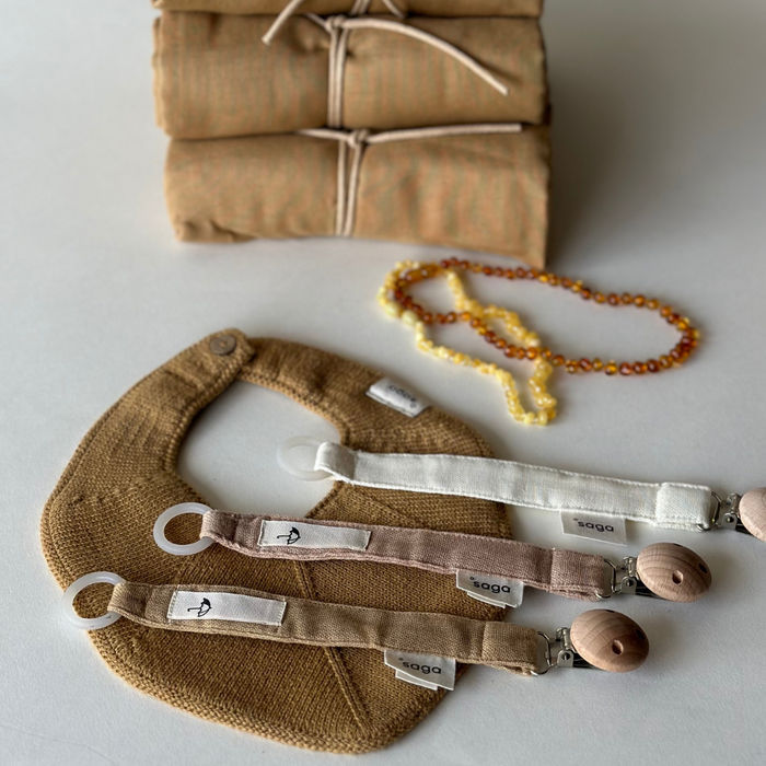 Pacifier Clip - Pala - Cream