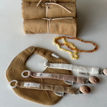 Pacifier Clip - Pala - Cream