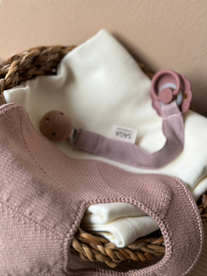 Pacifier Clip - Pala - Mauve