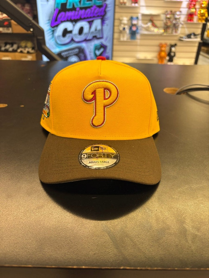 Philadelphia Phillies Yellow Snapback Hat - Clothing Accessory - Jawns on Fire Sneakers & Shoes