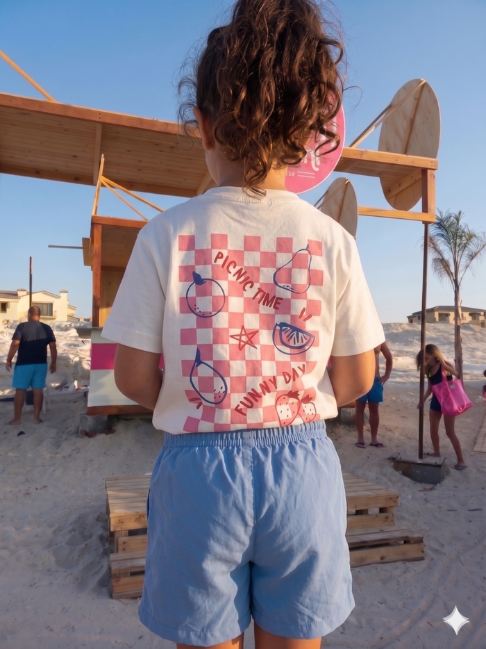 Picnic time- T-shirt Oversize  (Kids Unisex)