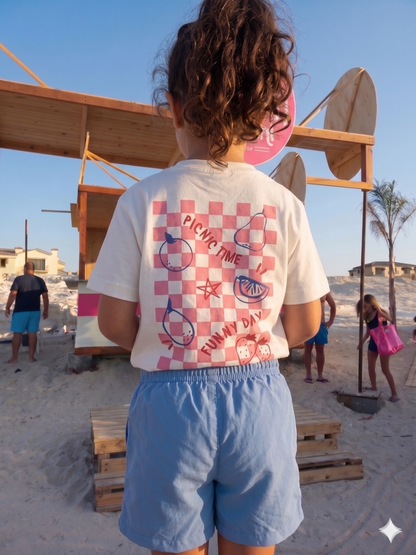 Picnic time- T-shirt Oversize  (Kids Unisex)