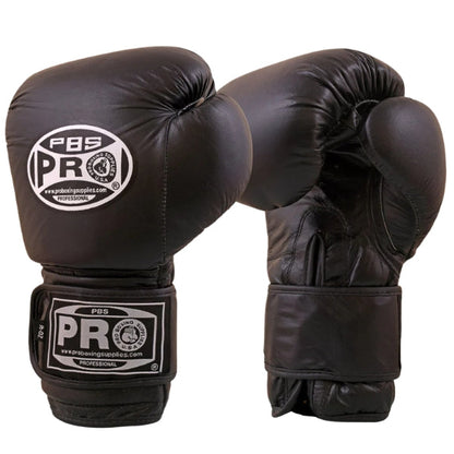ProBoxing® Classic Leather Boxing Gloves - Training Gloves - Black