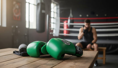 ProBoxing® Classic Leather Boxing Gloves - Training Gloves - Green
