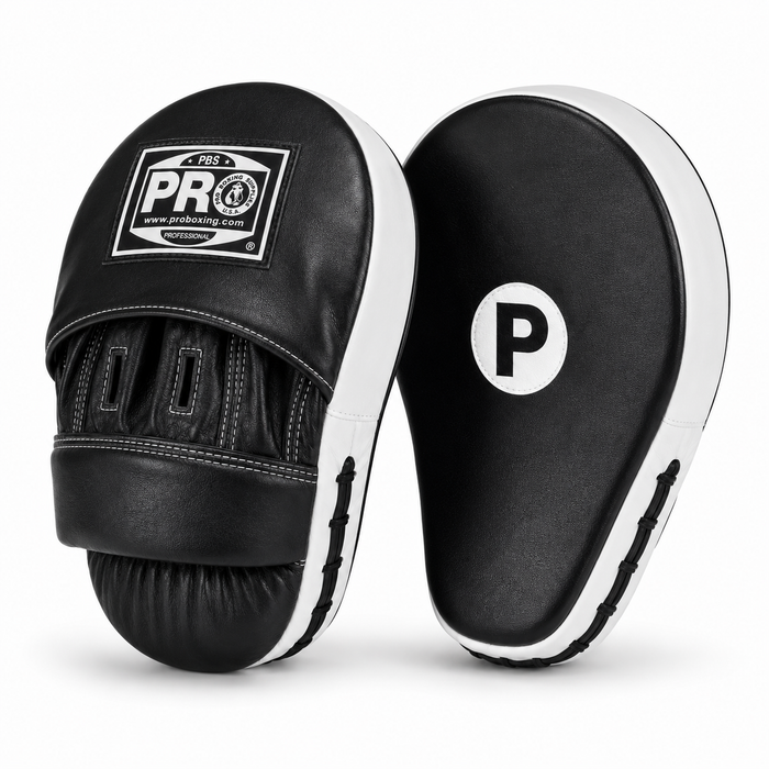 ProBoxing® Deluxe Focus Mitts - Black & White Trim
