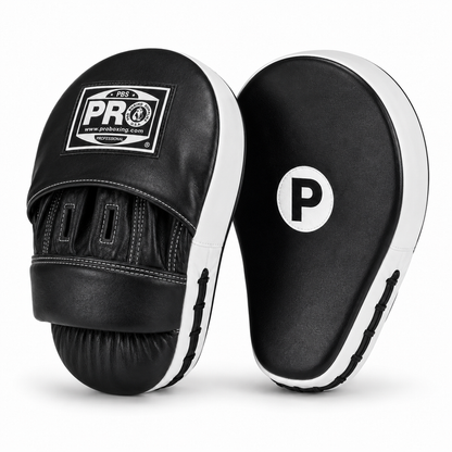 ProBoxing® Deluxe Focus Mitts - Black & White Trim