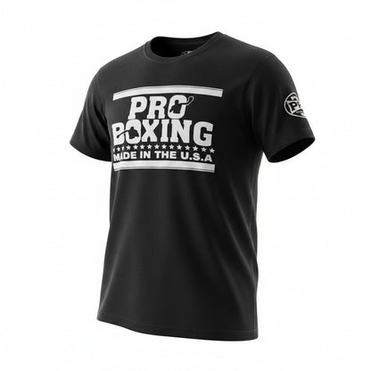 ProBoxing® Graphic T-Shirt – Made in USA Boxing Tee - Training Shirt (Black)