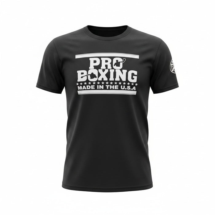 ProBoxing® Graphic T-Shirt – Made in USA Boxing Tee - Training Shirt (Black)