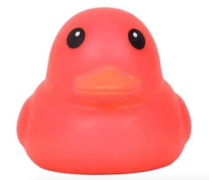 RED Jumbo Rubber Duck Squeezy Toy Stress Relief - Sensory Toys - Jawns on Fire Sneakers & Shoes