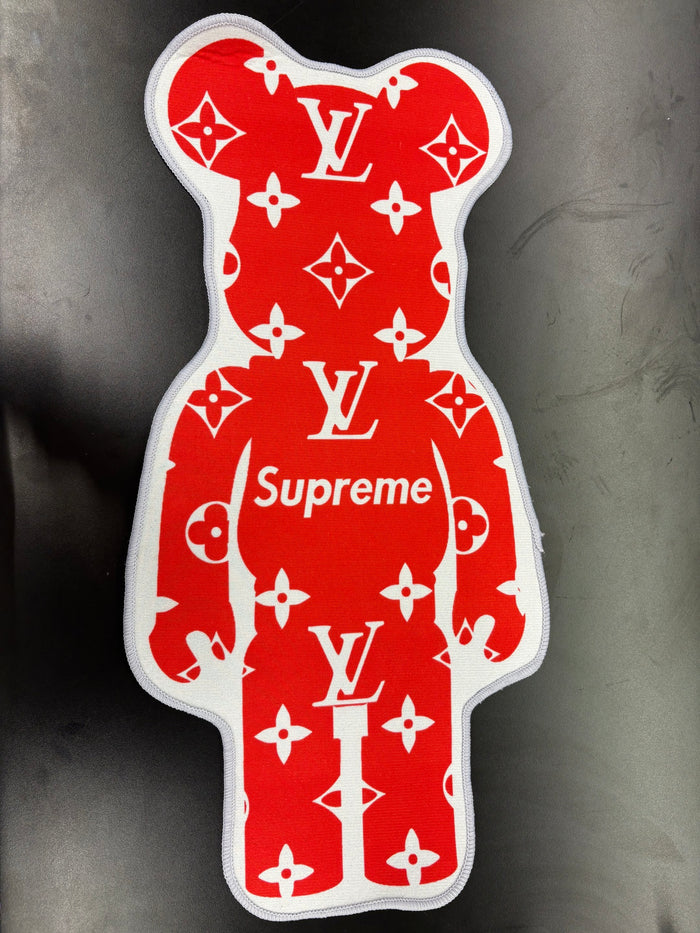Red Supreme Bearbrick Carpet