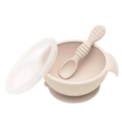 Silicone First Feeding Set: Sand