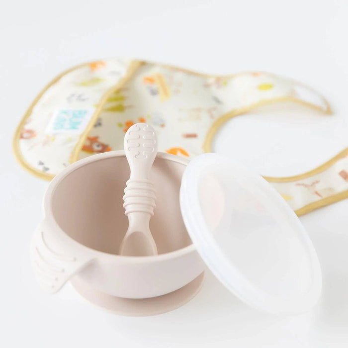 Silicone First Feeding Set: Sand