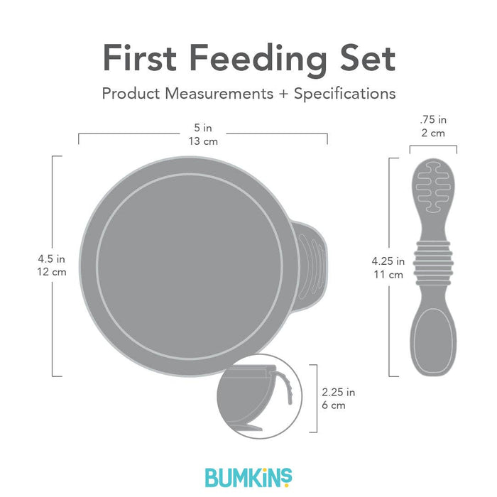 Silicone First Feeding Set: Sand