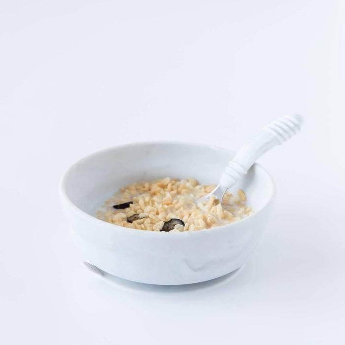 Silicone Grip Bowl: Marble