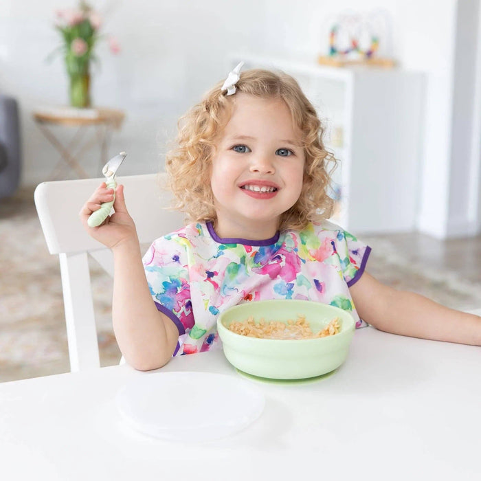 Silicone Grip Bowl: Sage