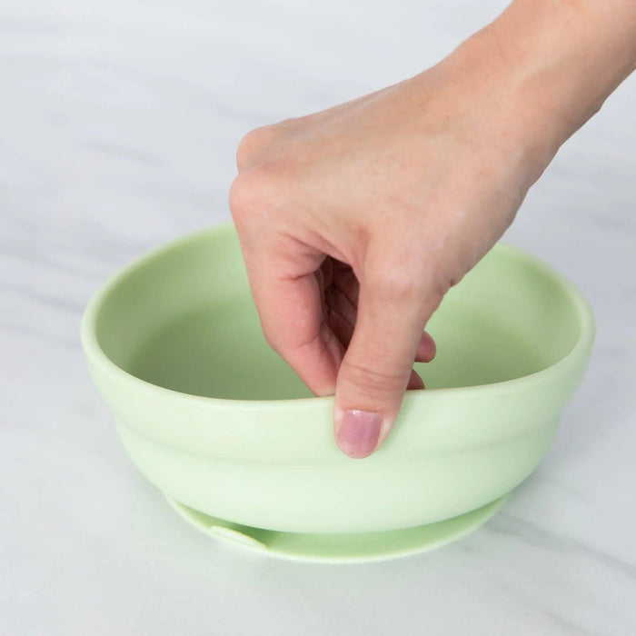 Silicone Grip Bowl: Sage