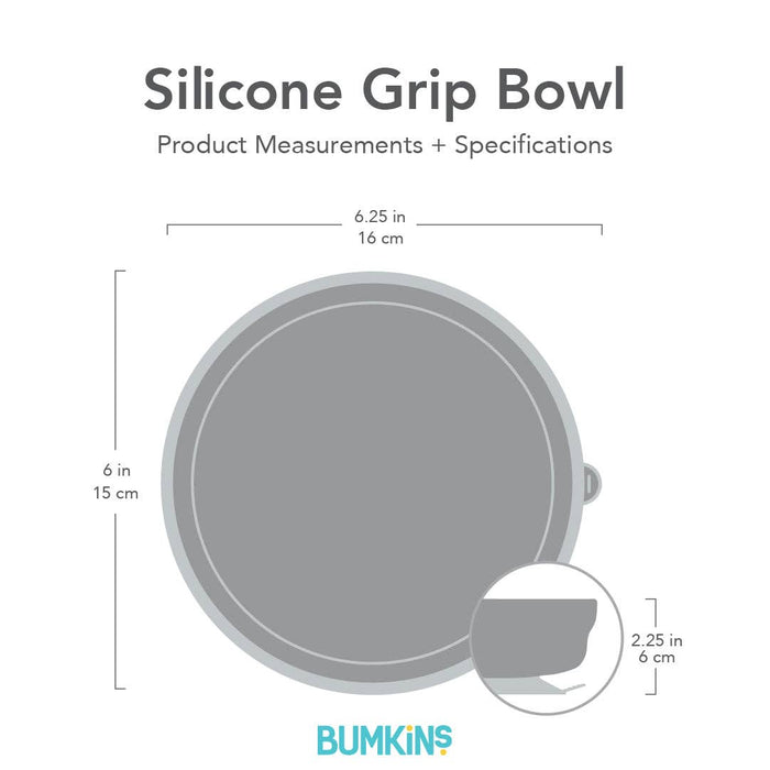 Silicone Grip Bowl: Sage