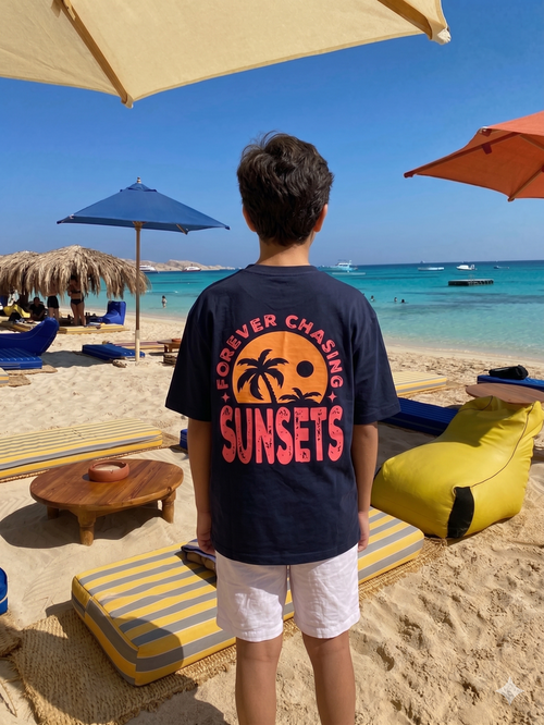 Sun Sets  - T-shirt Oversize  (Kids Unisex)