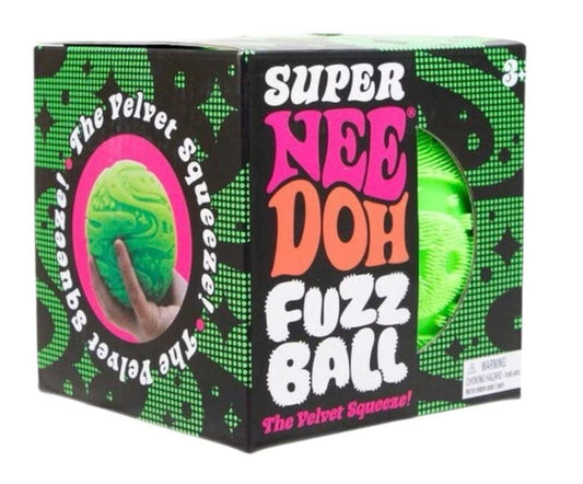SUPER NeeDoh Super Fuzzball Fuzzy Stress Ball Sensory Squeeze Toy - Assorted Colors - Sensory Toys - Jawns on Fire Sneakers & Shoes