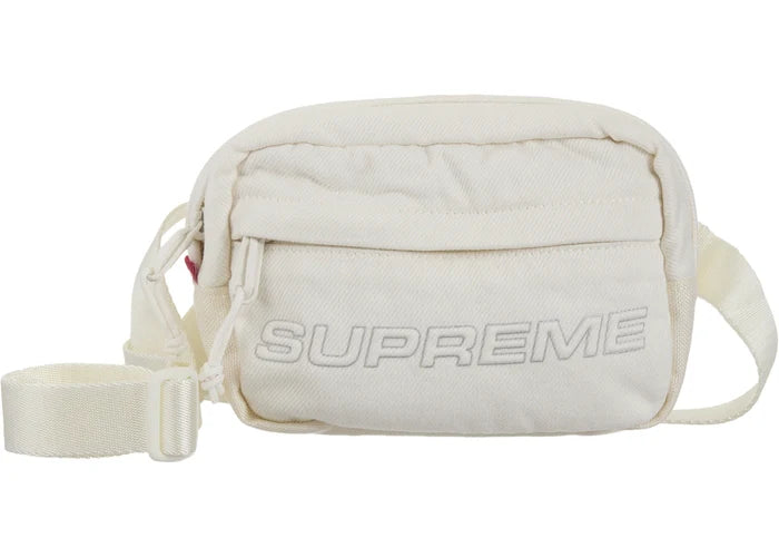 Supreme Denim Mini Shoulder Bag White